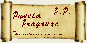 Pamela Progovac vizit kartica